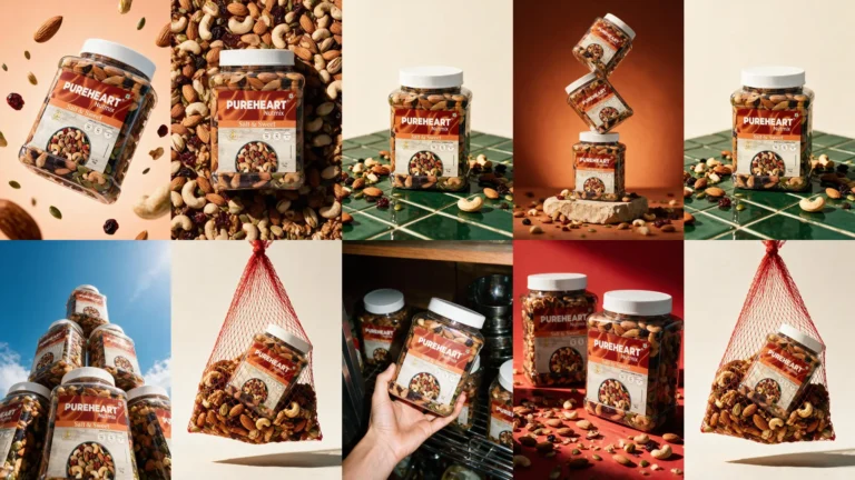 PUREHEART Nutmix AI Product Image Prompt Guide
