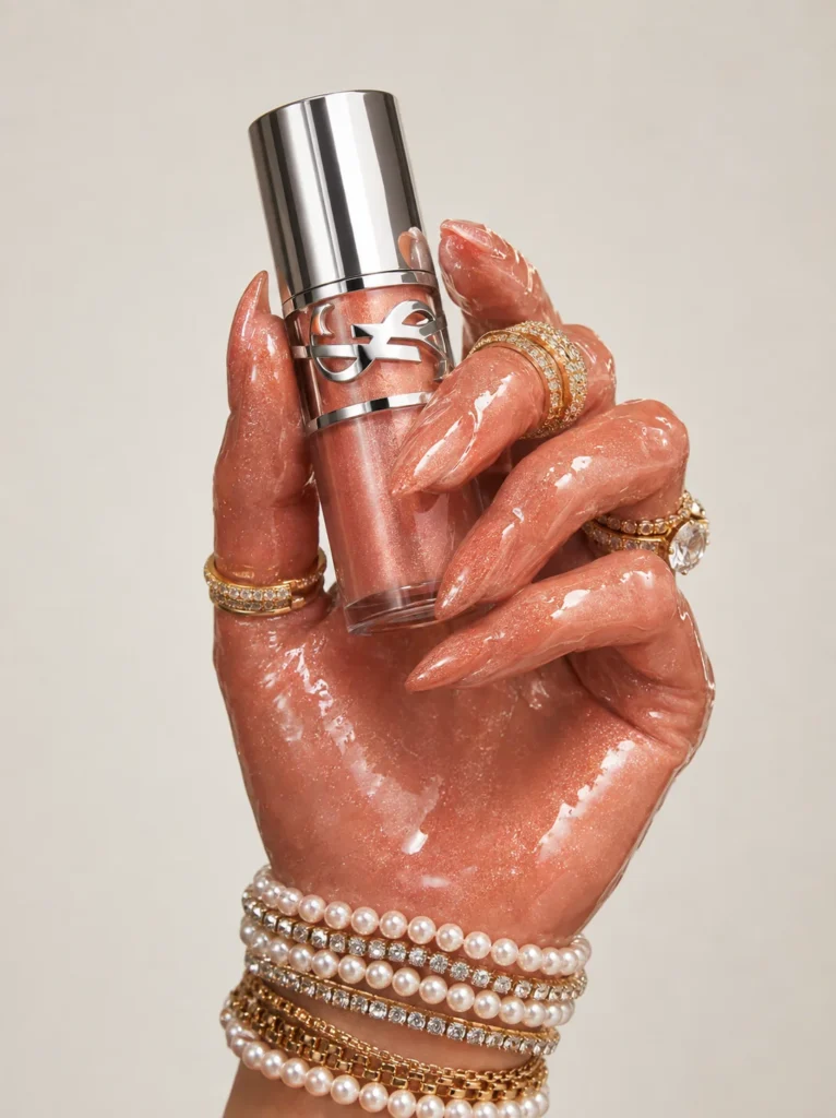 Futuristic Metallic Folds — visual reference