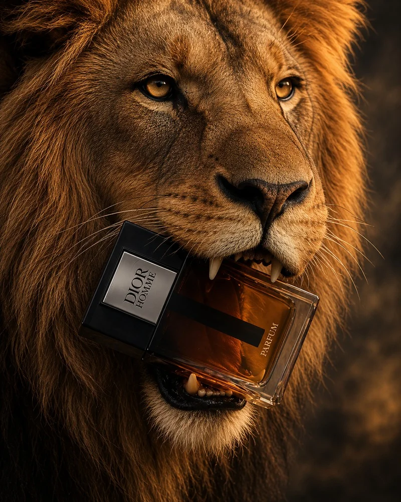 Lion Holds the Product — visual reference